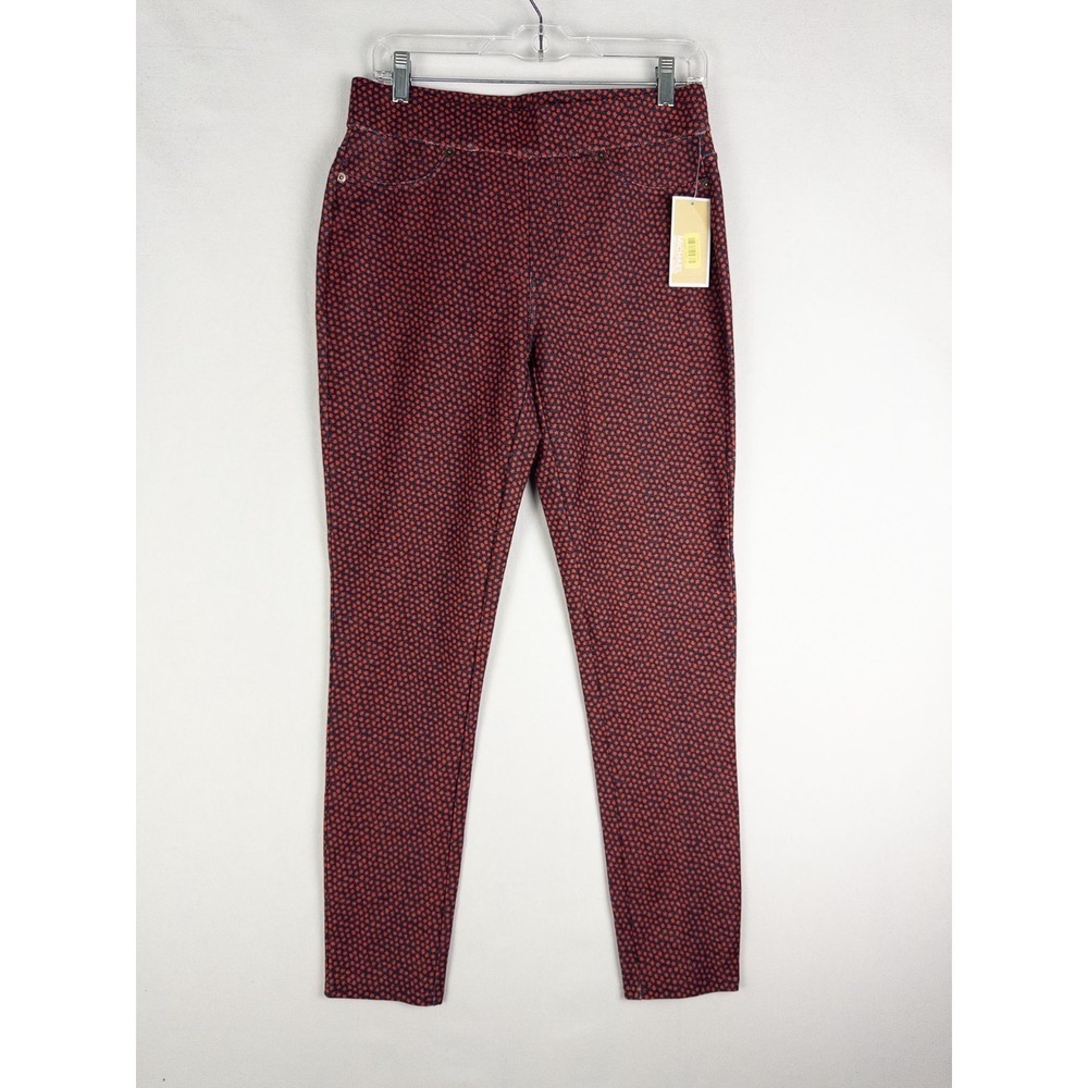 NWT Michael Kors Pants‎ Womens M Rose Print Ankle Pull On Casual